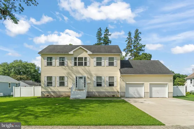a aerial view of a house with a garden