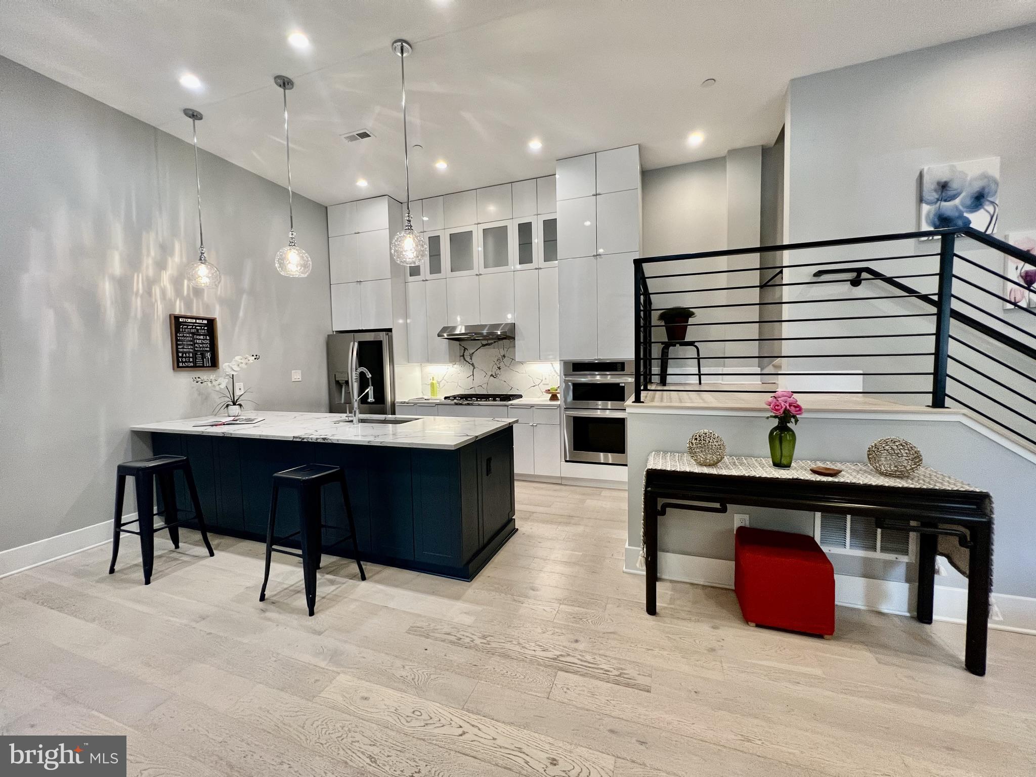 1001 C Street Southeast, Unit 2 Washington, DC 20003 - Photo 12 of 86 Kitchen, large island w/ cabinetry