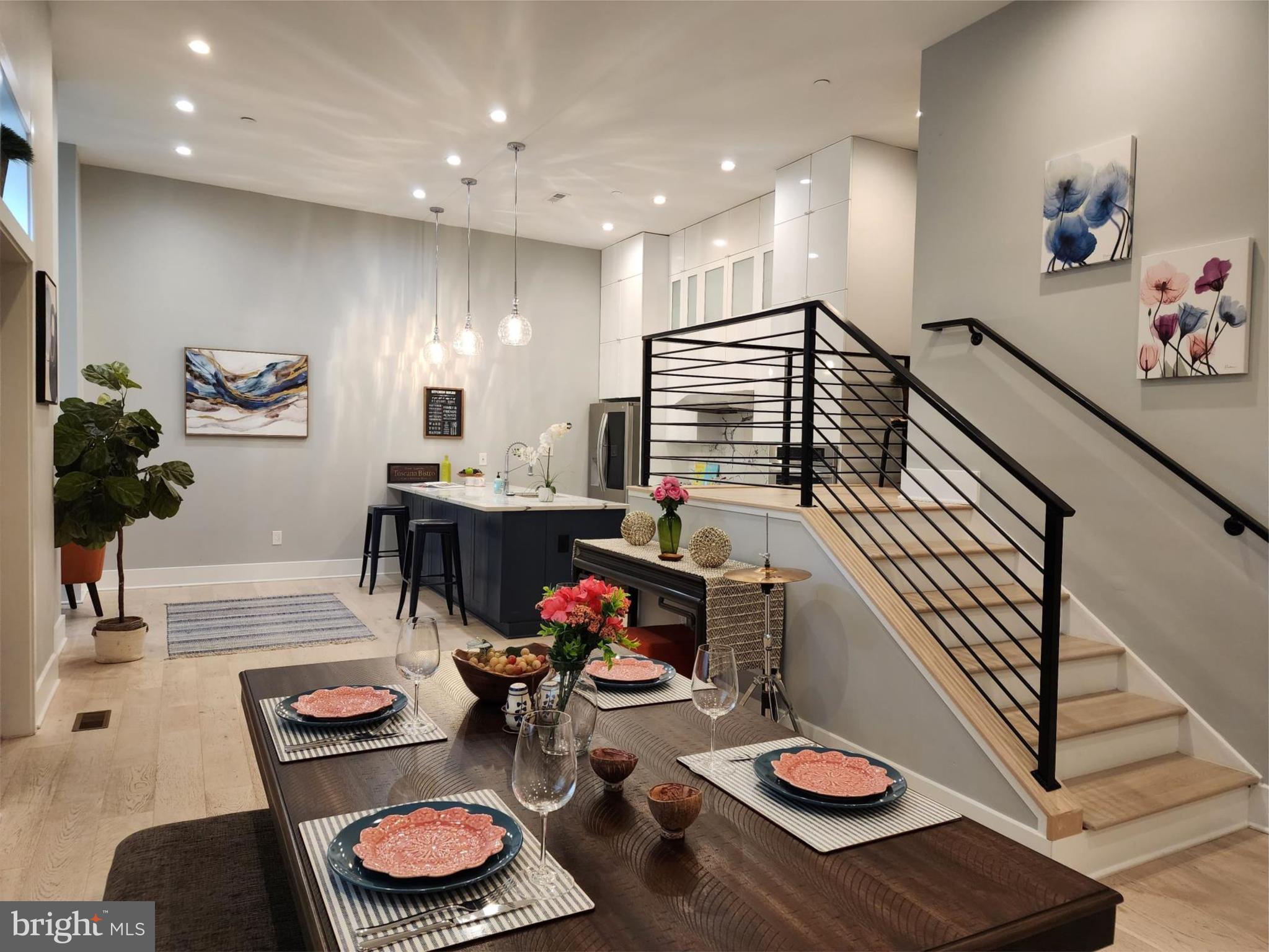 1001 C Street Southeast, Unit 2 Washington, DC 20003 - Photo 24 of 86 the stairway to upper two bedrooms and deck