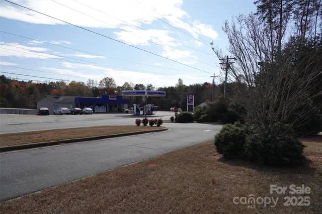 a view of car parked on the road