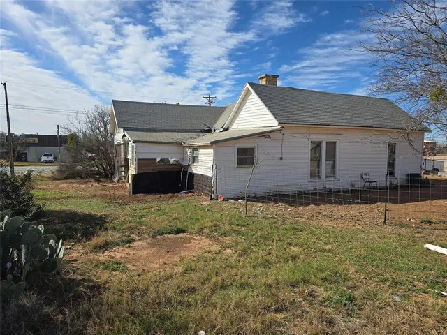 a backyard of a house