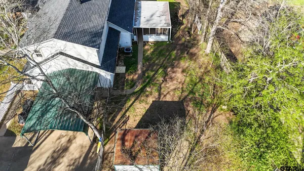 a backyard of a house