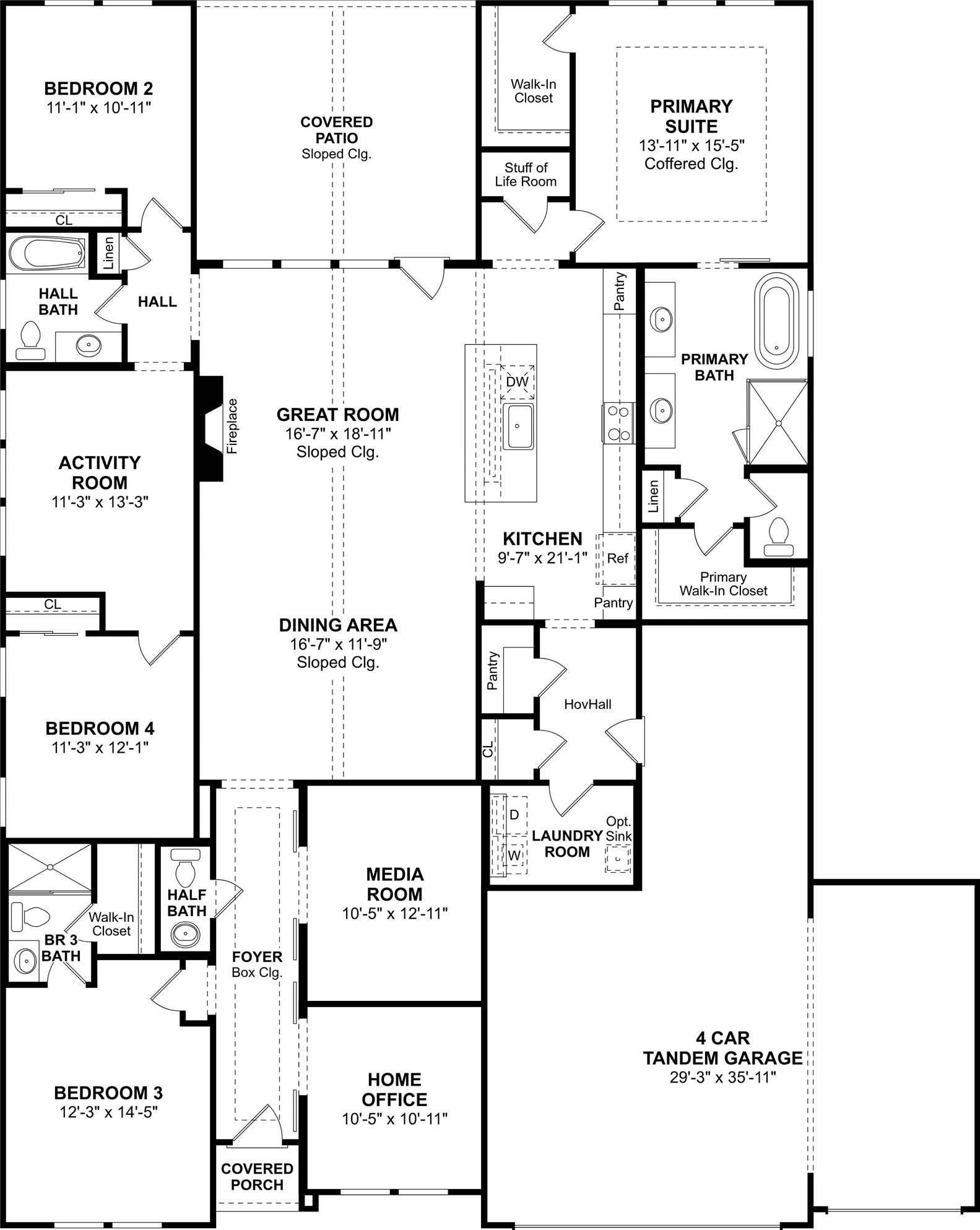4083 Ranch Home Drive Waller, TX 77484 - Photo 34 of 34 The Geneva floor plan by K. Hovnanian® Homes. 1st Floor shown. *Prices, plans, dimensions, features, specifications, materials, and availability of homes or communities are subject to change without notice or obligation.