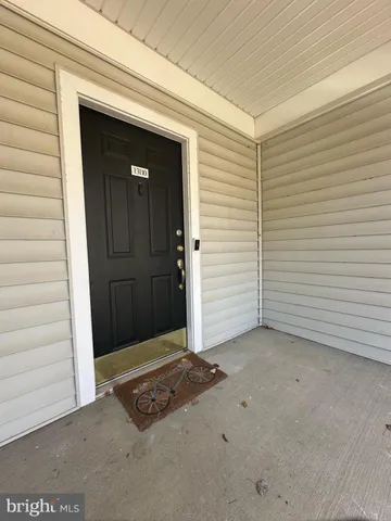 a view of wooden door