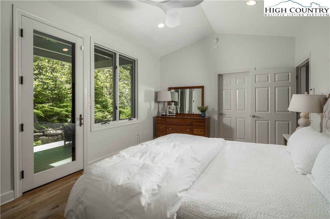 509 Twin Rivers Drive Boone, NC 28607 - Photo 26 of 50 a bedroom with a large bed and a view of bedroom