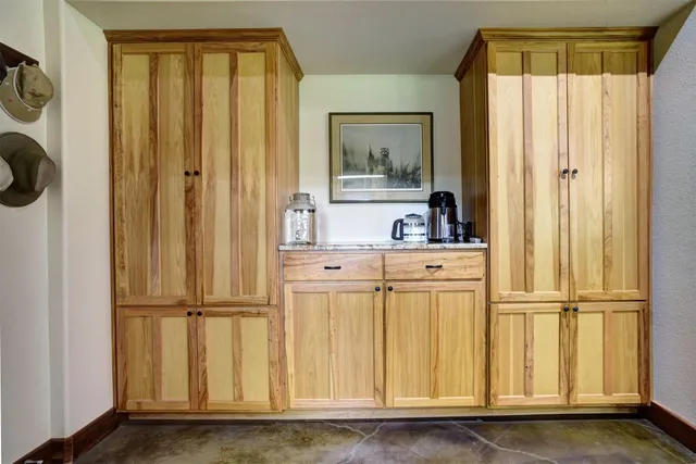 a view of front door with yard