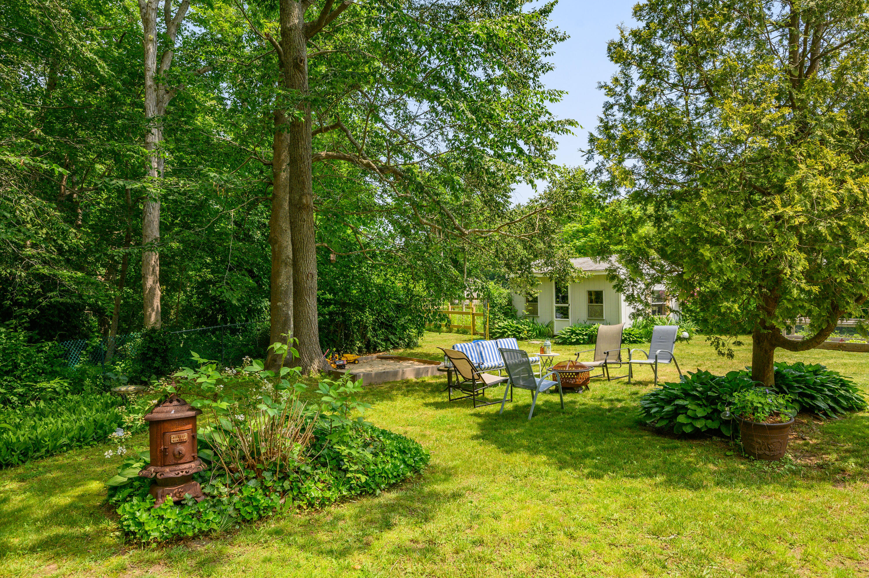 120 Main Street Cotuit, MA 02635 - Photo 35 of 40 a view of backyard with swimming pool