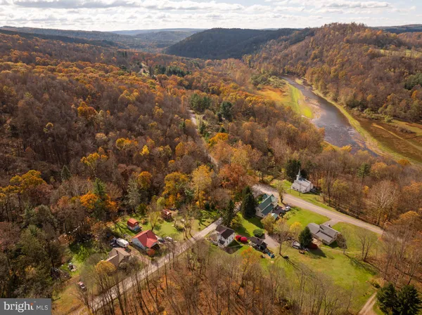 a view of city and mountain