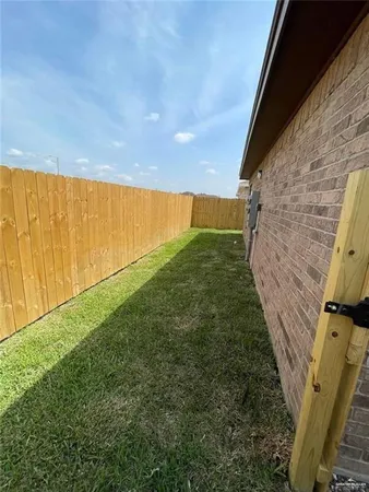a view of an outdoor space and a yard
