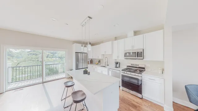 a very nice looking room with a large window