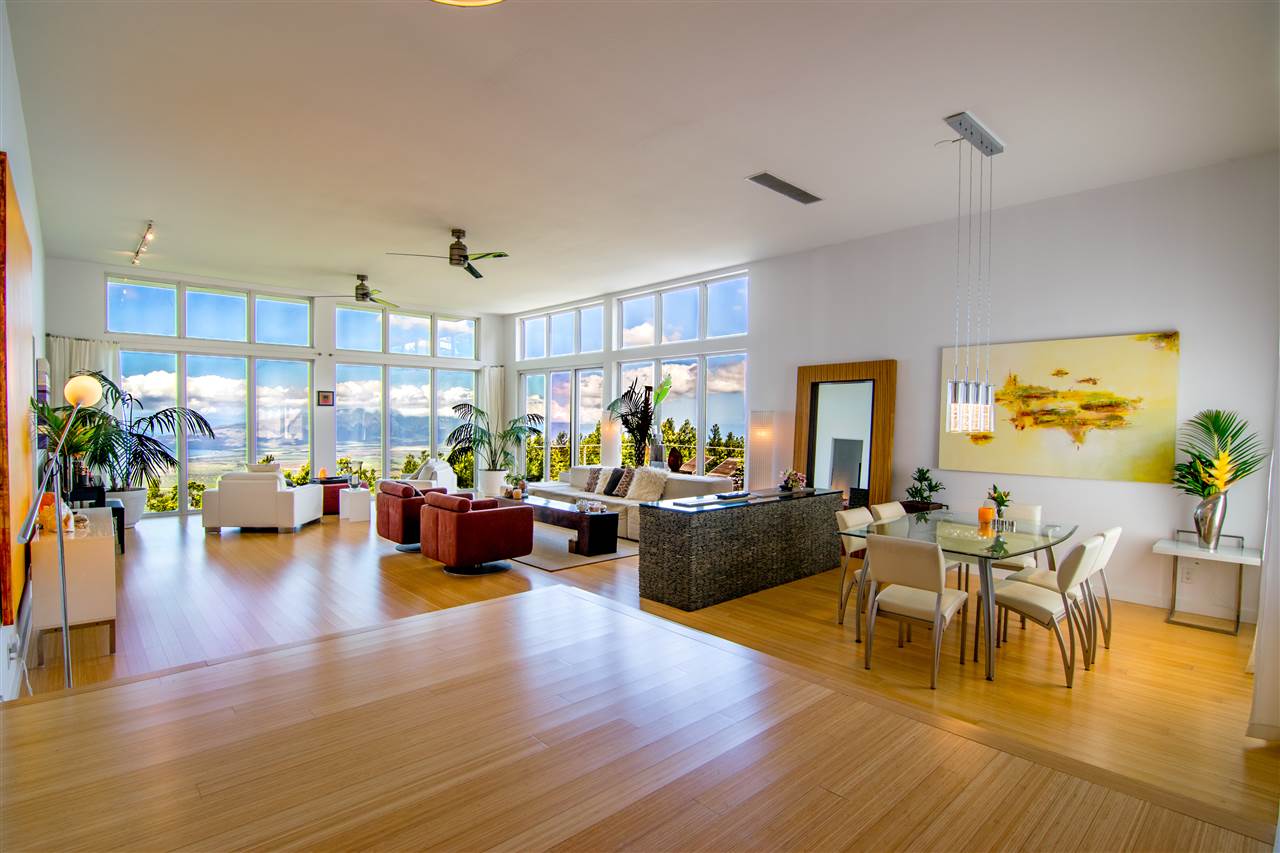 120-122 Ainakula Road Kula, HI 96790 - Photo 1 of 28 a living room with furniture and kitchen view