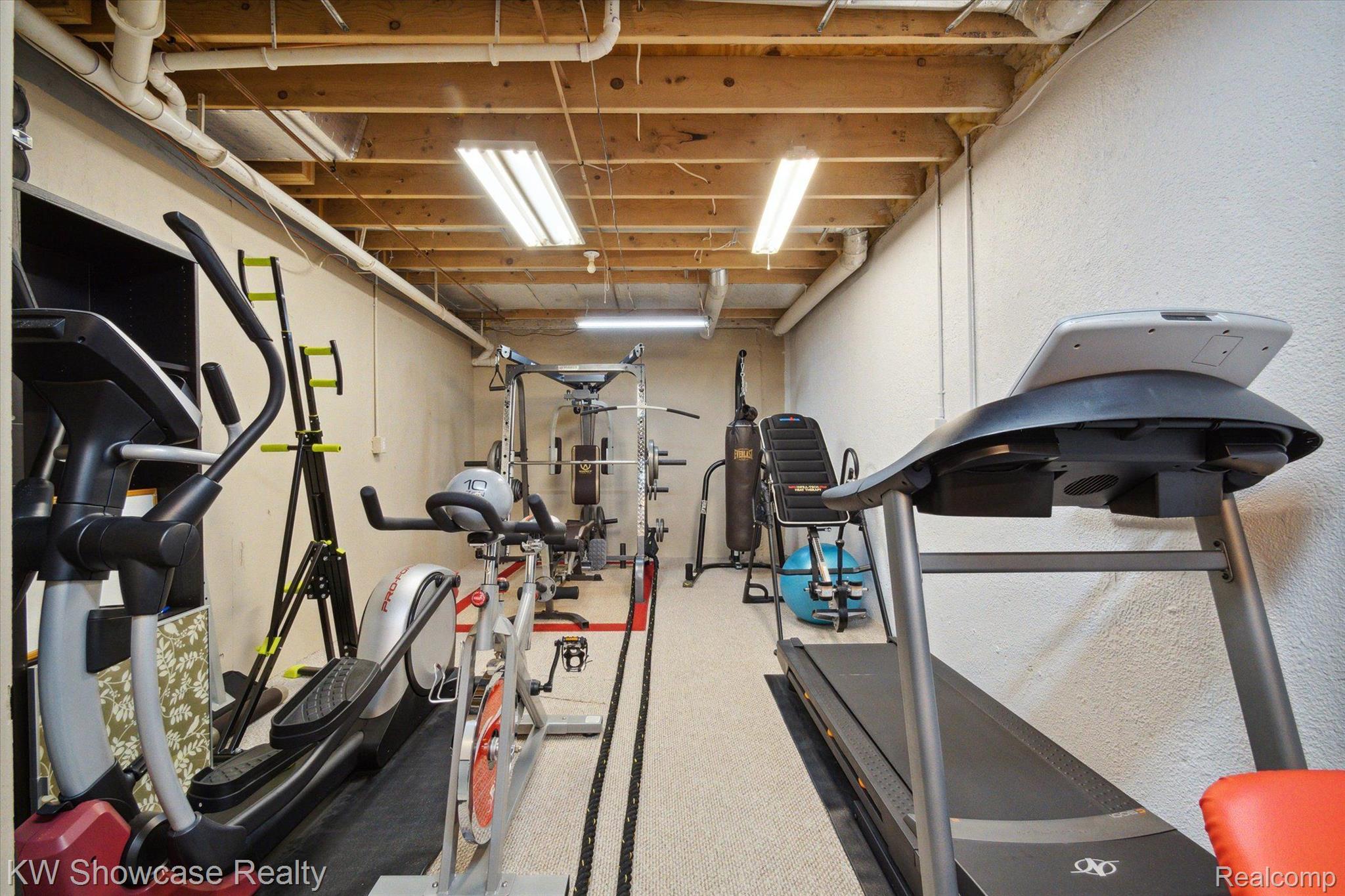 564 Timber Ridge Drive Highland, MI 48357 - Photo 28 of 40 The workout room. The "Marcy" machine stays!