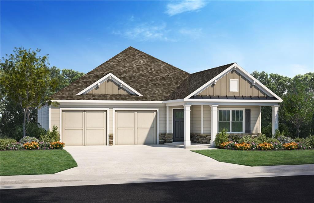 863 Oban Court Powder Springs, GA 30127 - Photo 1 of 1 a front view of a house with a garden