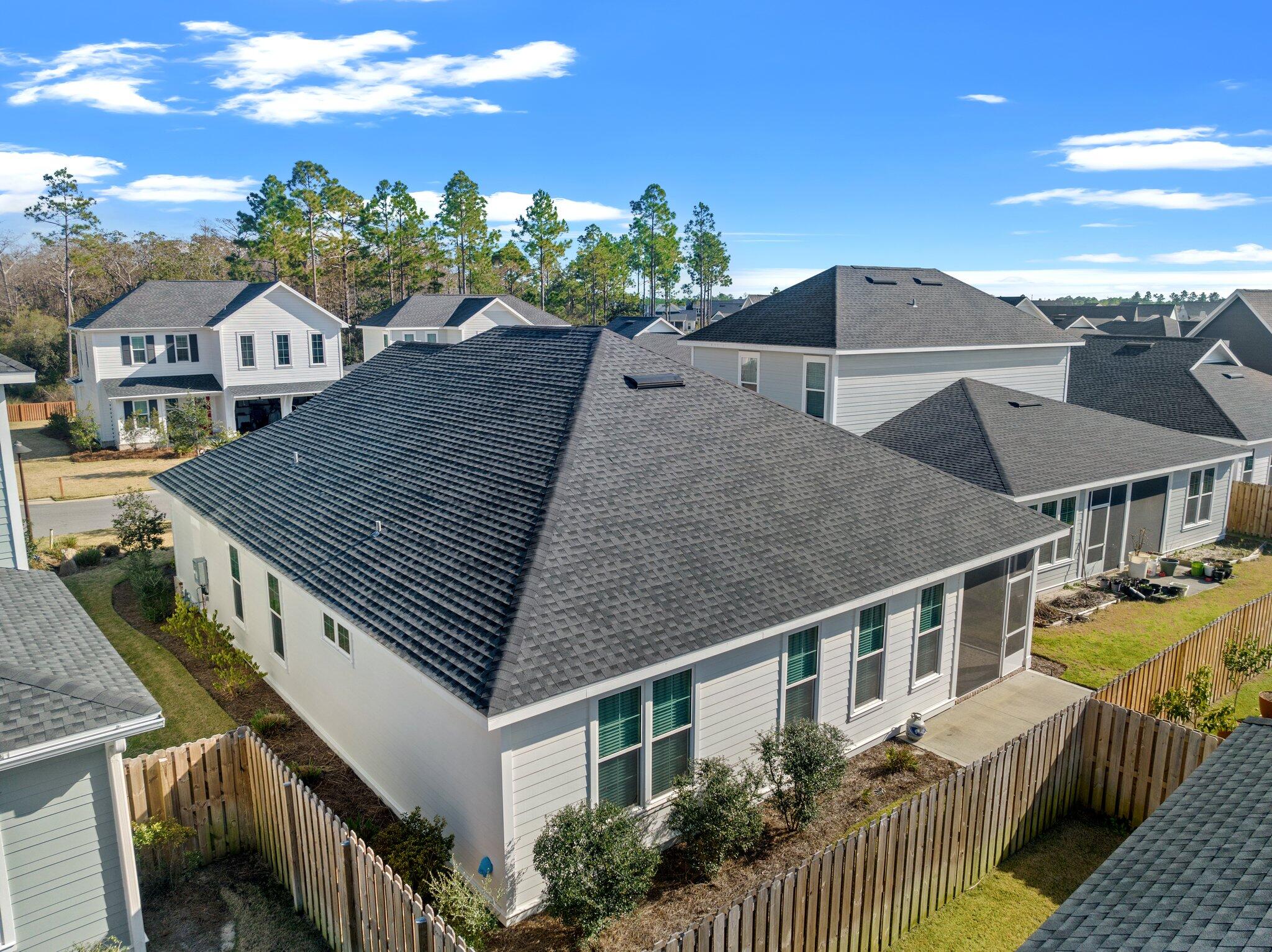 76 Conifer Ct Inlet Beach Inlet Beach, FL 32461 - Photo 19 of 25 a aerial view of a house with large trees