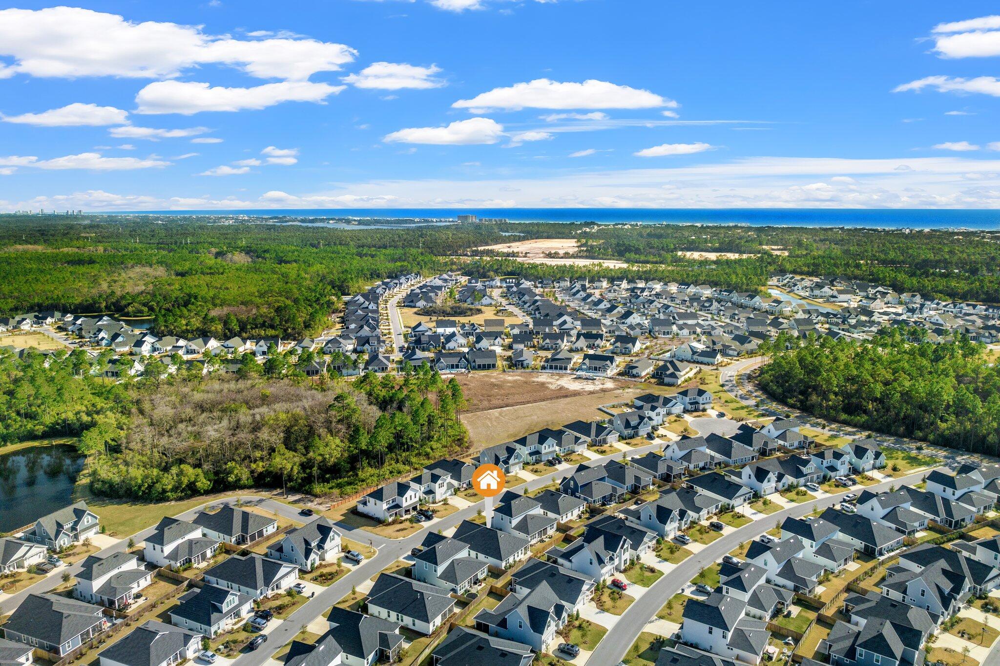 76 Conifer Ct Inlet Beach Inlet Beach, FL 32461 - Photo 22 of 25 a view of a city with ocean view