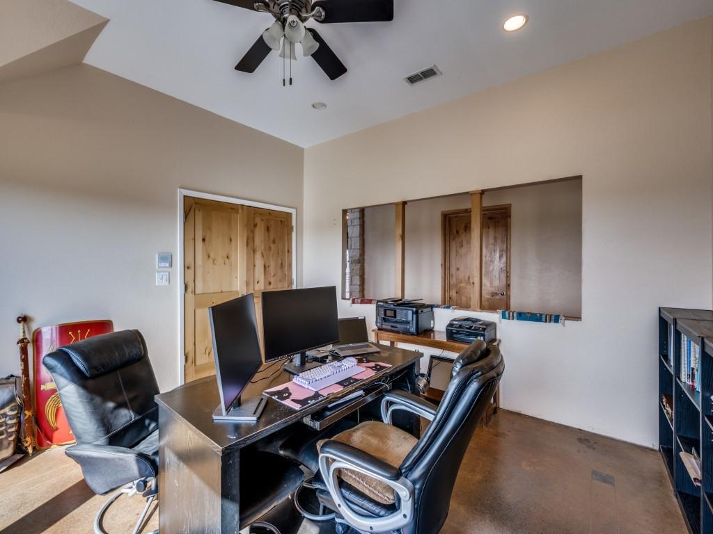 2250 Morrow Road Valley View, TX 76272 - Photo 28 of 35 a workspace with furniture and screen