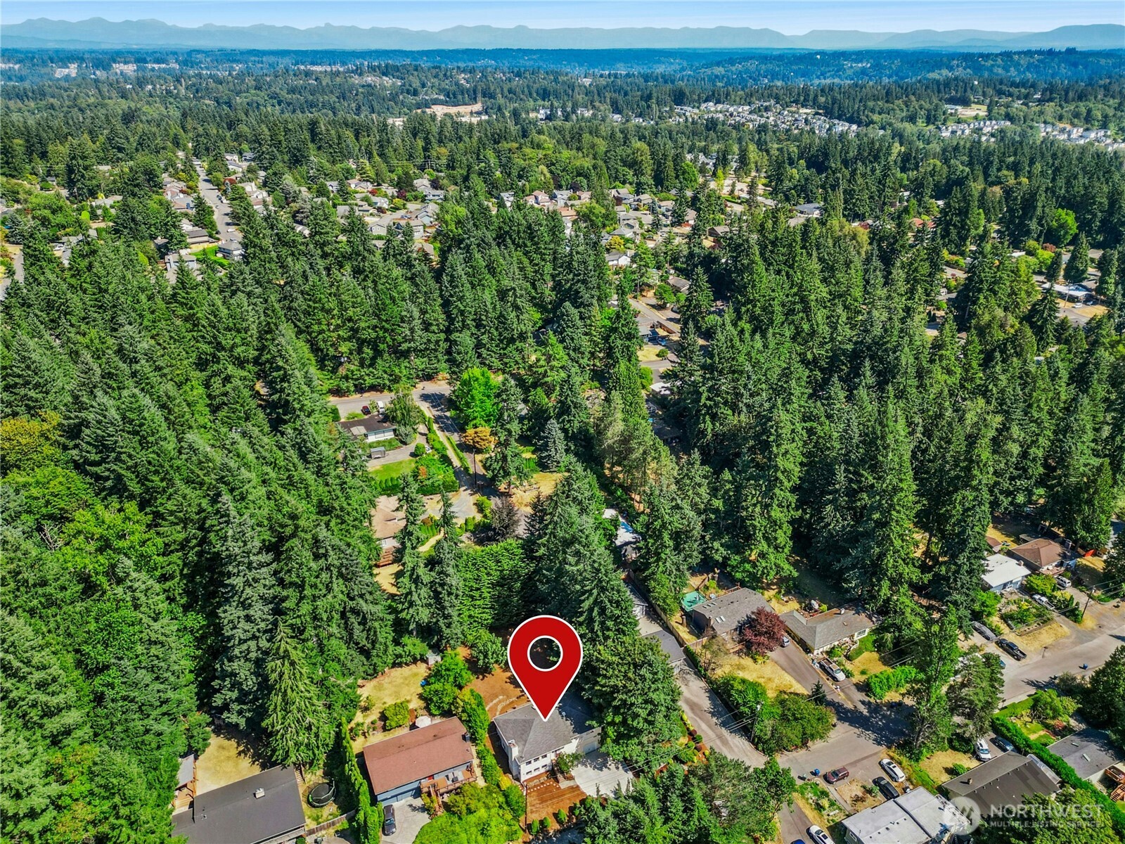 23621 7th Avenue West Bothell, WA 98021 - Photo 31 of 33 an aerial view of residential houses with outdoor space and trees