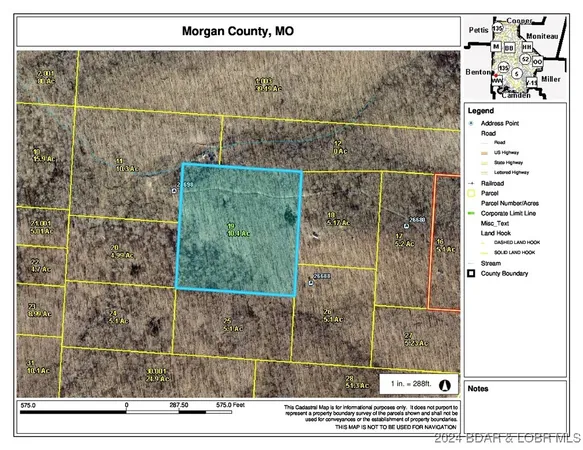 $40,560 | 10.4-ac State Hwy T Road, Stover, MO 65078