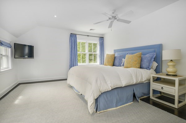 50 Nickerson Drive Barnstable, MA 02635 - Photo 15 of 36 a bedroom with a bed and a flat tv screen on the dresser