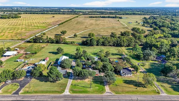 a view of a lake with a outdoor space