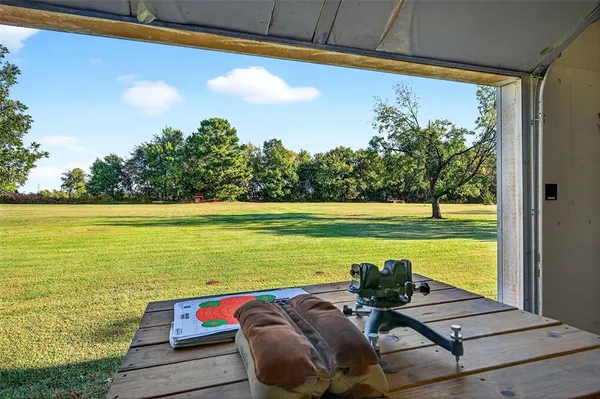 a view of a room with an empty space