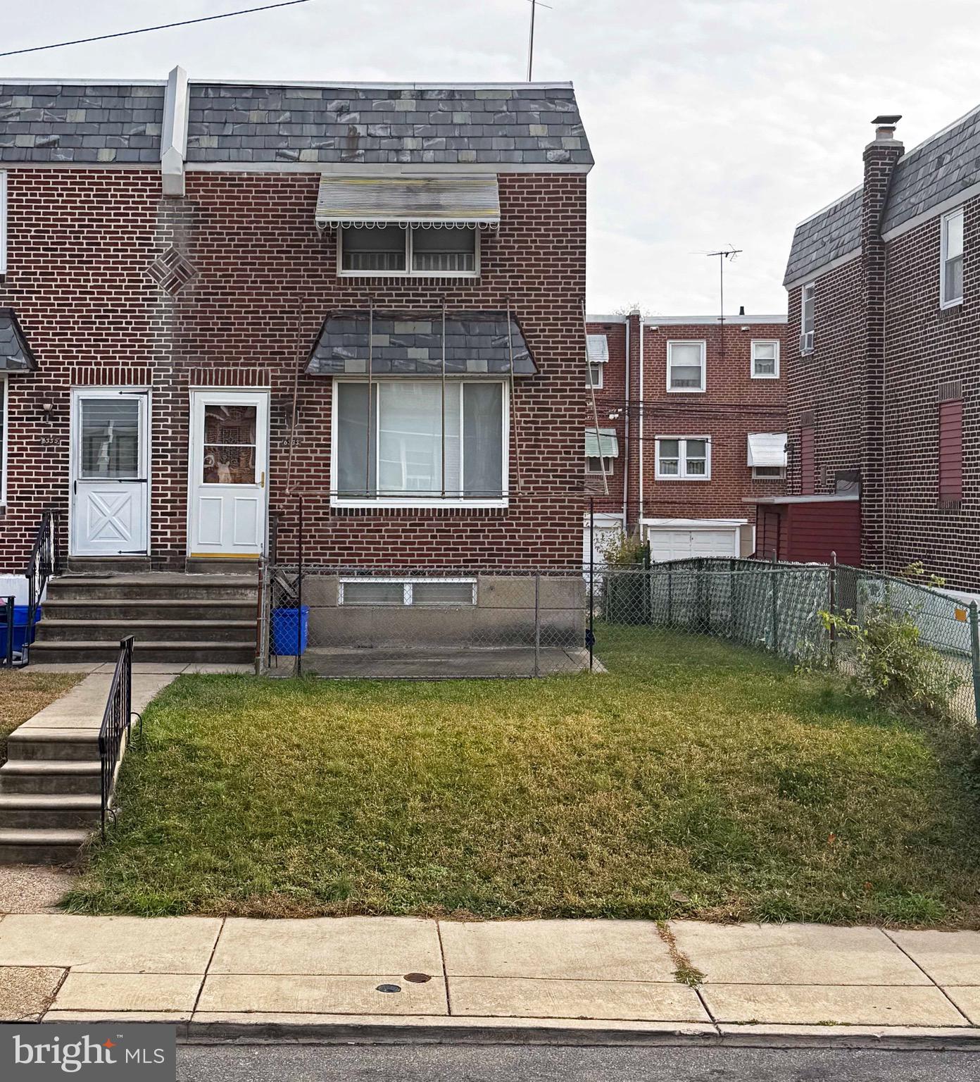 a front view of a house