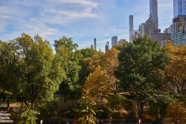 a view of a city with tall buildings