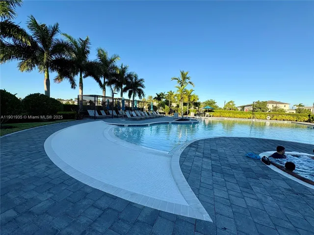 a view of a lake with a outdoor space