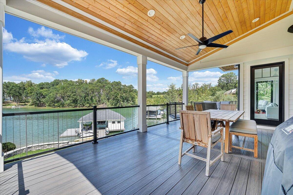 176 Three Point Isle Drive Penhook, VA 24137 - Photo 27 of 89 Covered deck