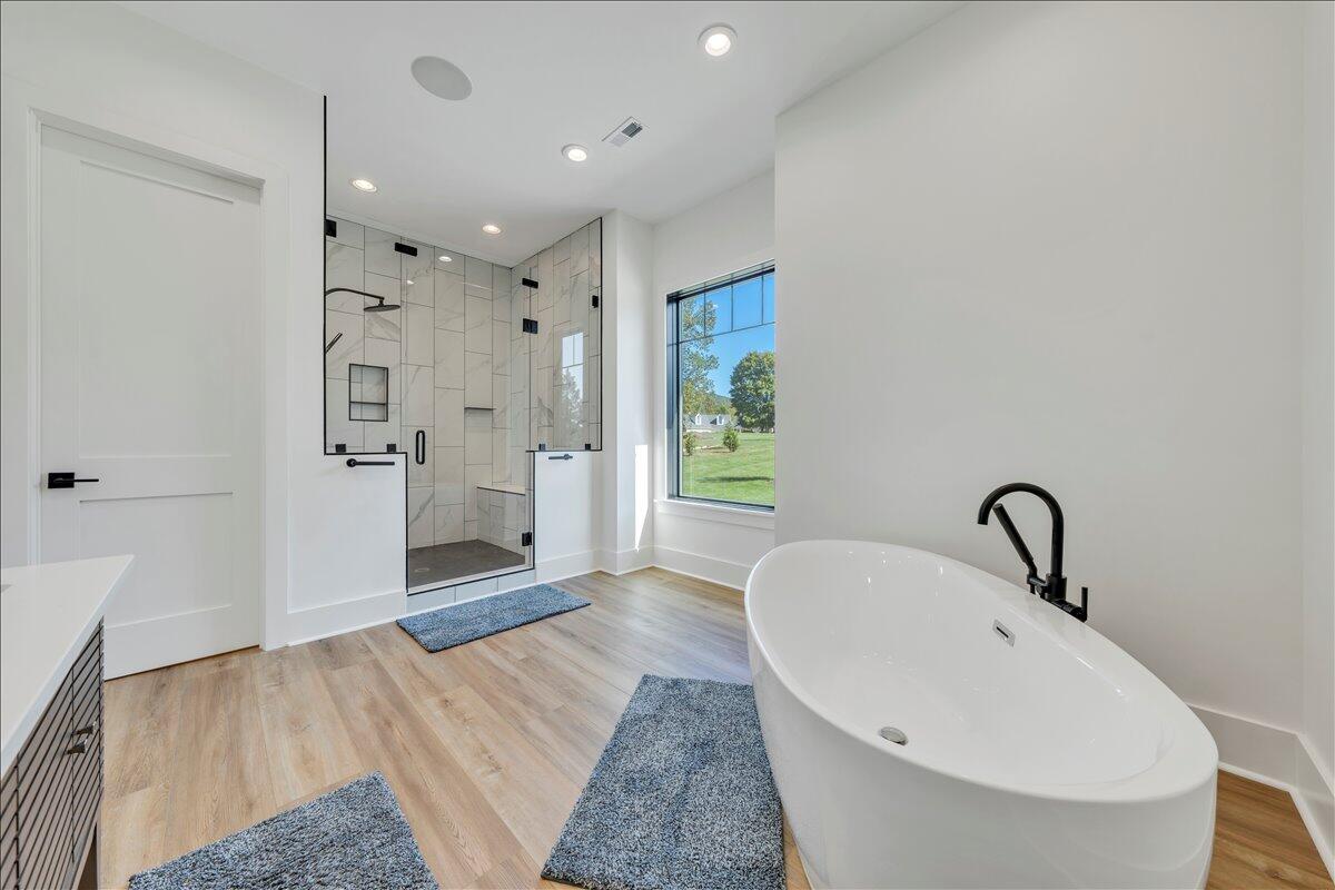 176 Three Point Isle Drive Penhook, VA 24137 - Photo 43 of 97 a bathroom with a sink and a mirror