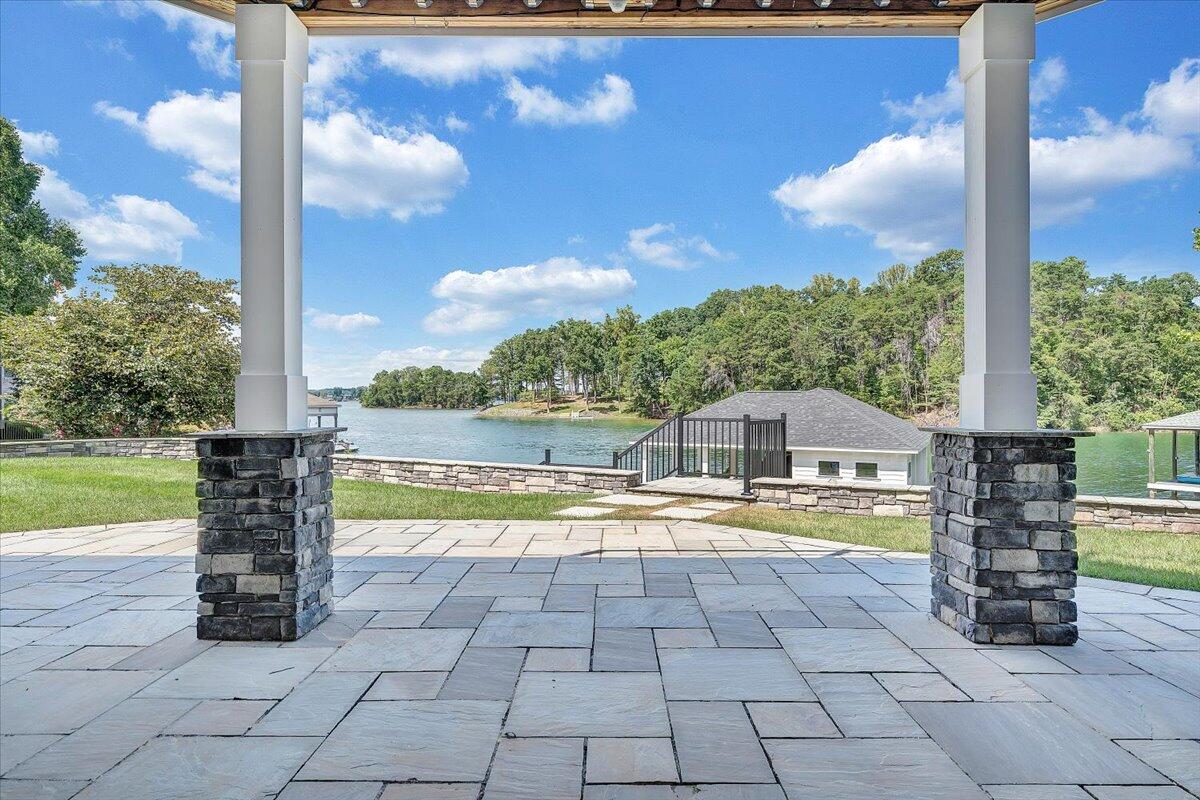 176 Three Point Isle Drive Penhook, VA 24137 - Photo 85 of 97 a view of a swimming pool with a patio
