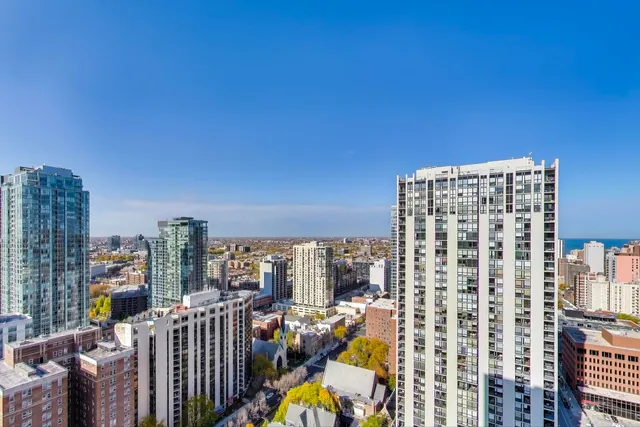 a view of balcony with city view