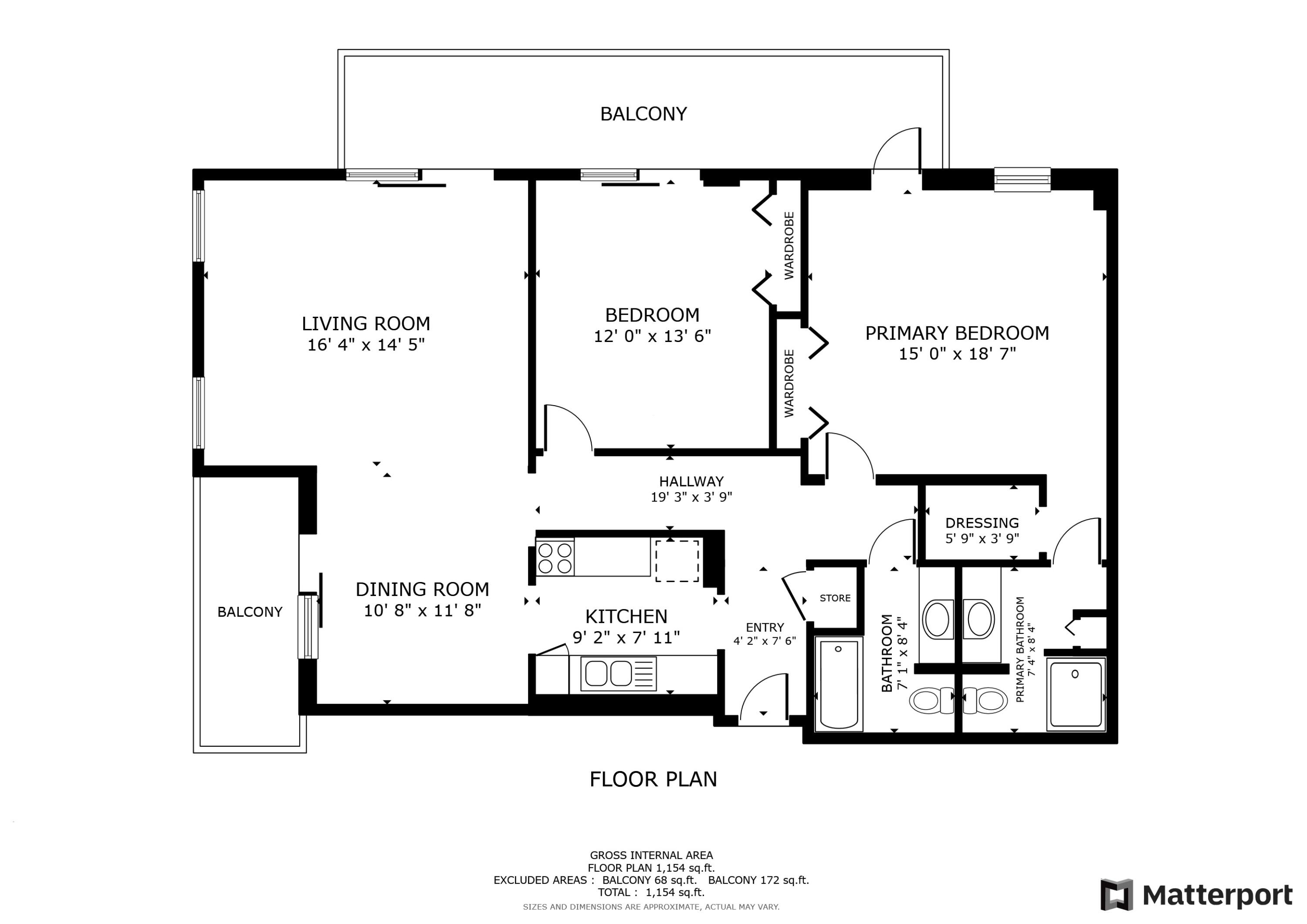 950 Ponce De Leon Road, Unit 512 Boca Raton, FL 33432 - Photo 39 of 39 Floor Plan