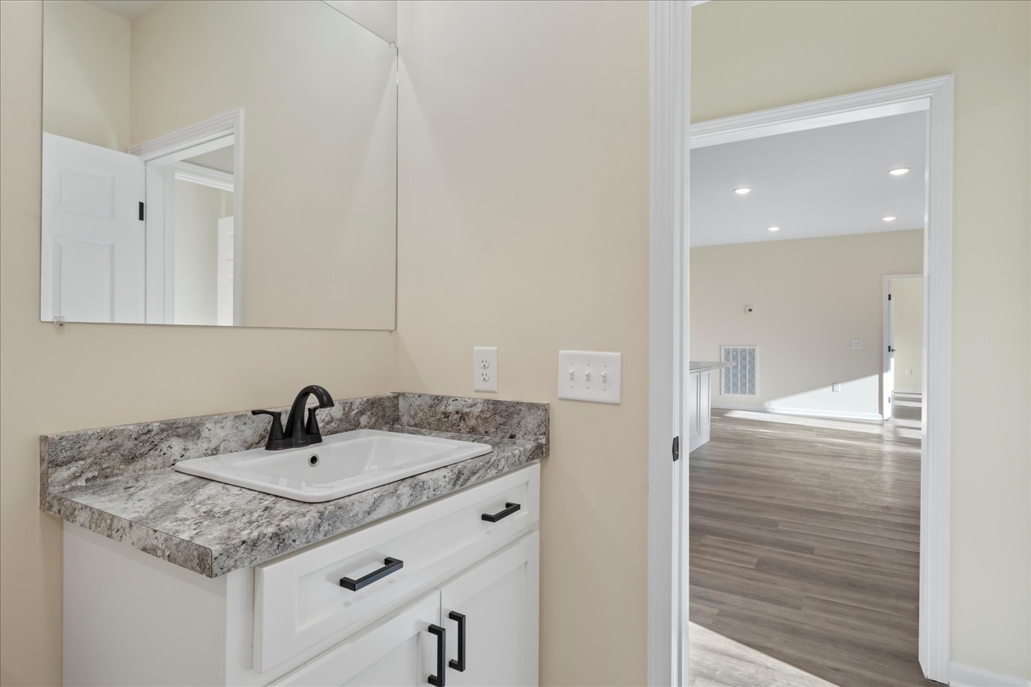 975 Weakley Creek Road Lawrenceburg, TN 38464 - Photo 26 of 49 a bathroom with a sink and a mirror