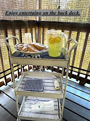 a small area of flowers and fruits