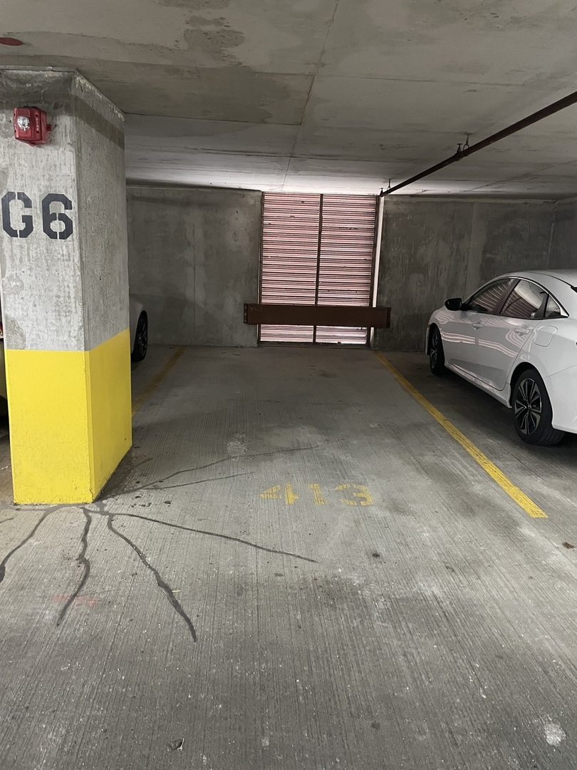 a view of parking garage