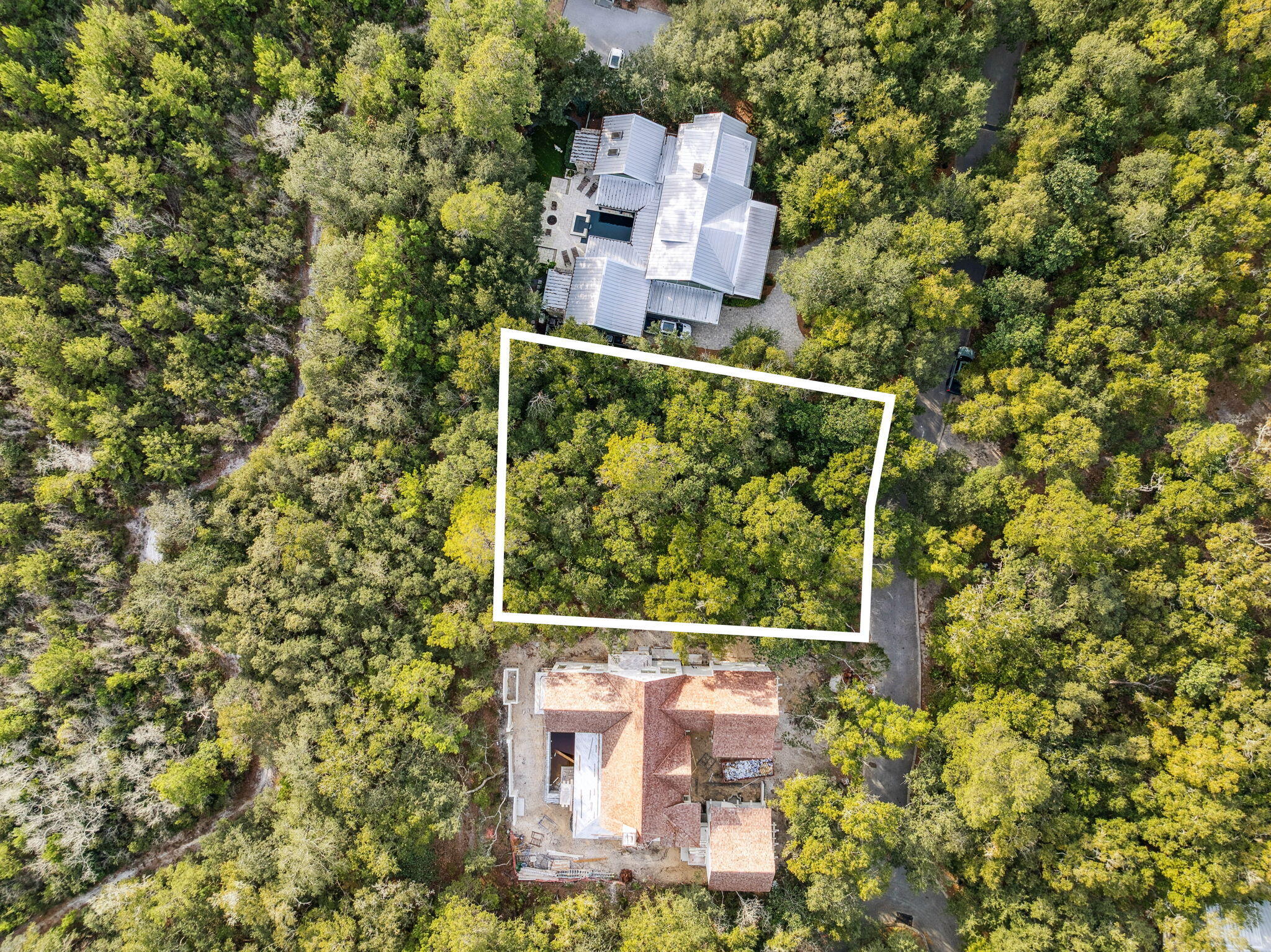 Lot 22 Nicole Frst Drive Santa Rosa Beach, FL 32459 - Photo 6 of 22 an aerial view of a house with a yard