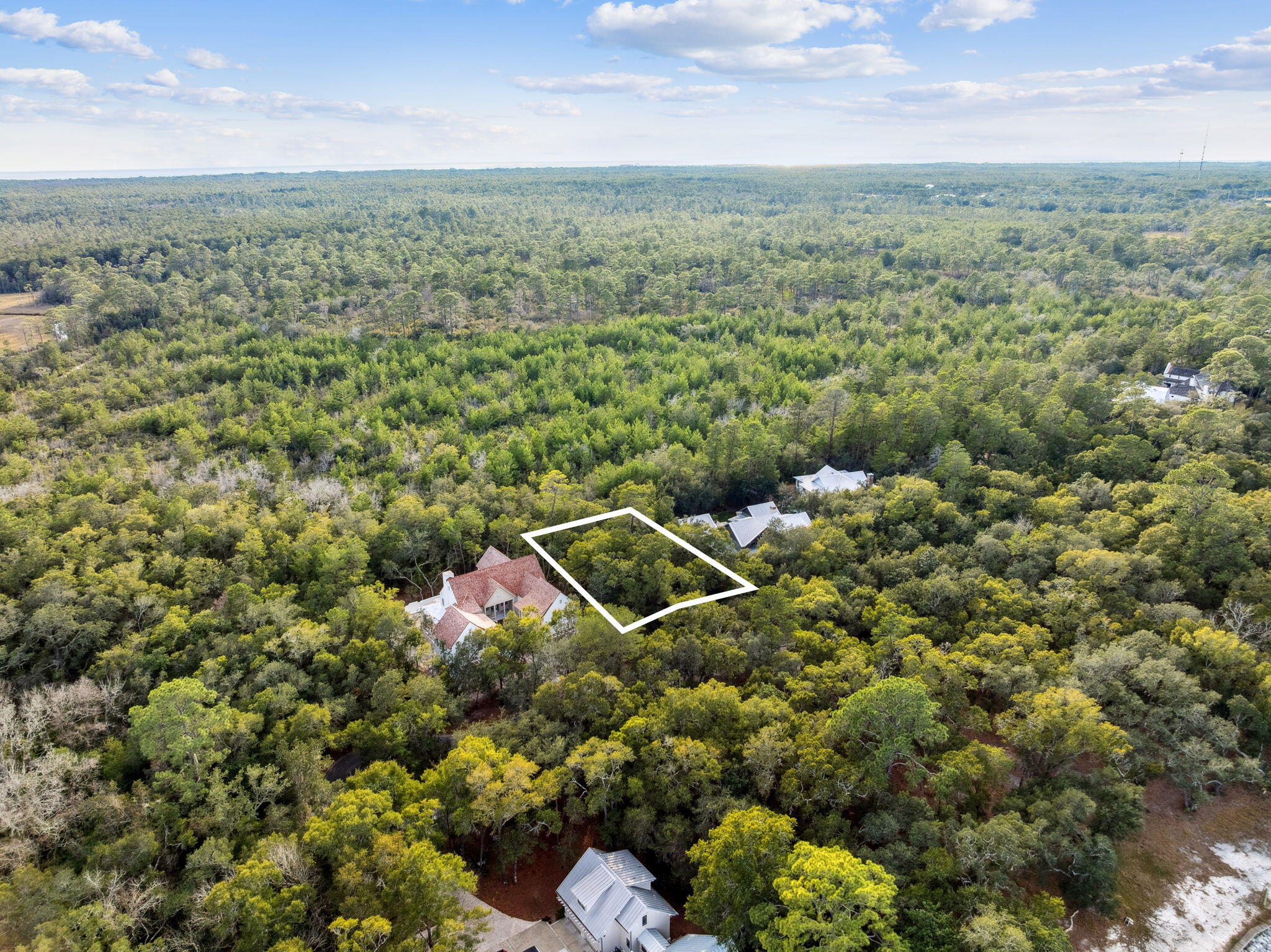 Lot 22 Nicole Frst Drive Santa Rosa Beach, FL 32459 - Photo 7 of 22 an aerial view of a houses with a yard