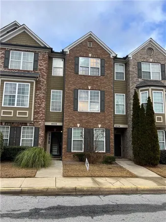 a front view of a residential apartment building