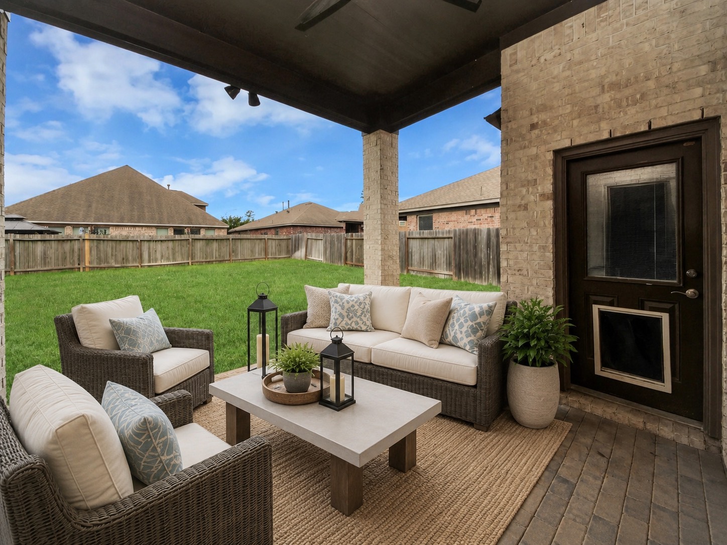 24523 Eucalyptus Way Spring, TX 77373 - Photo 25 of 32 Virtually Staged Outdoor Patio