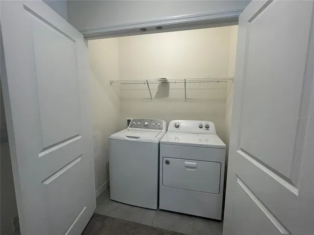 a view of a lake with a lake in the background