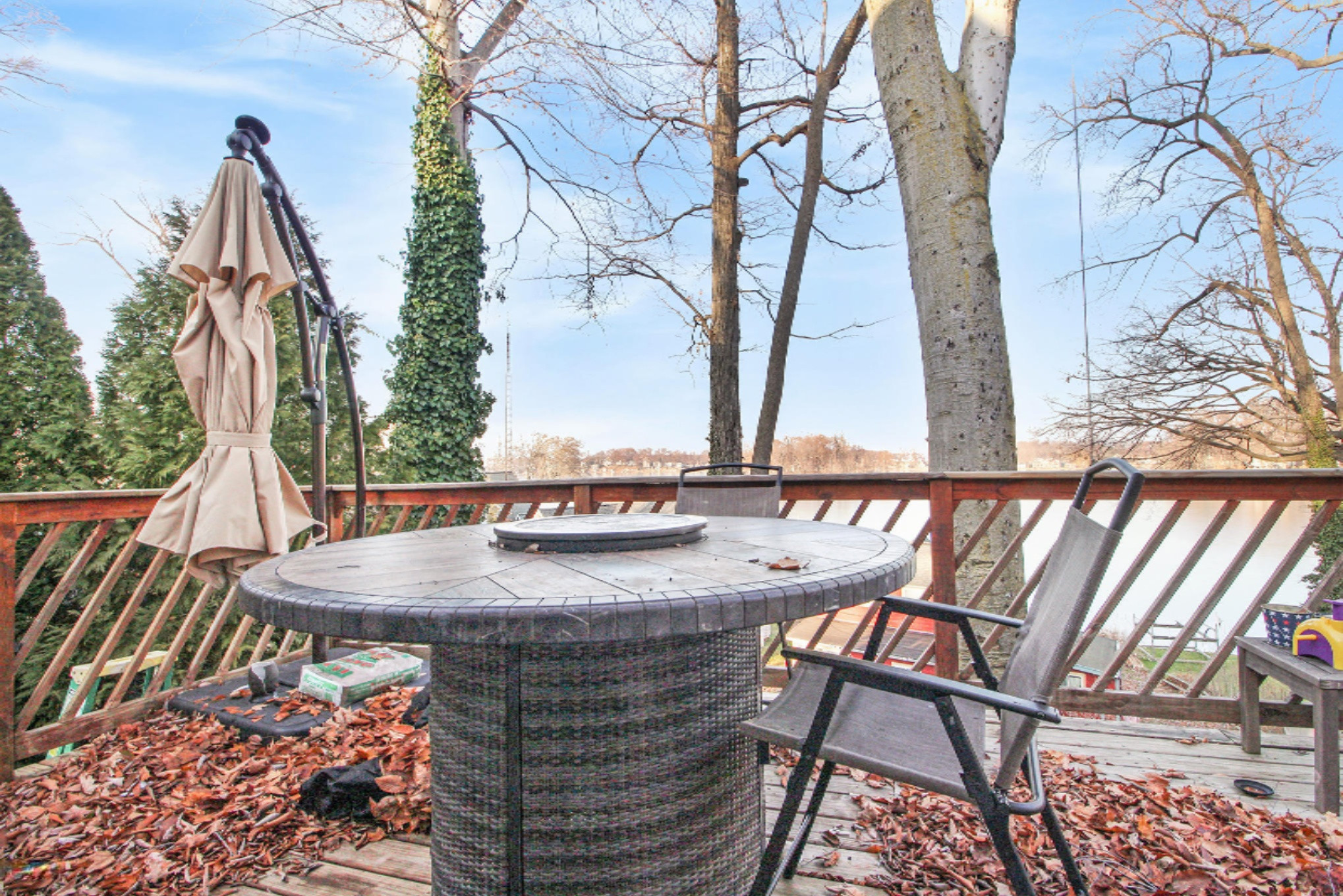 31524 Maple Island Road Dowagiac, MI 49047 - Photo 13 of 39 Kitchen Deck Overlooking Magician Lake