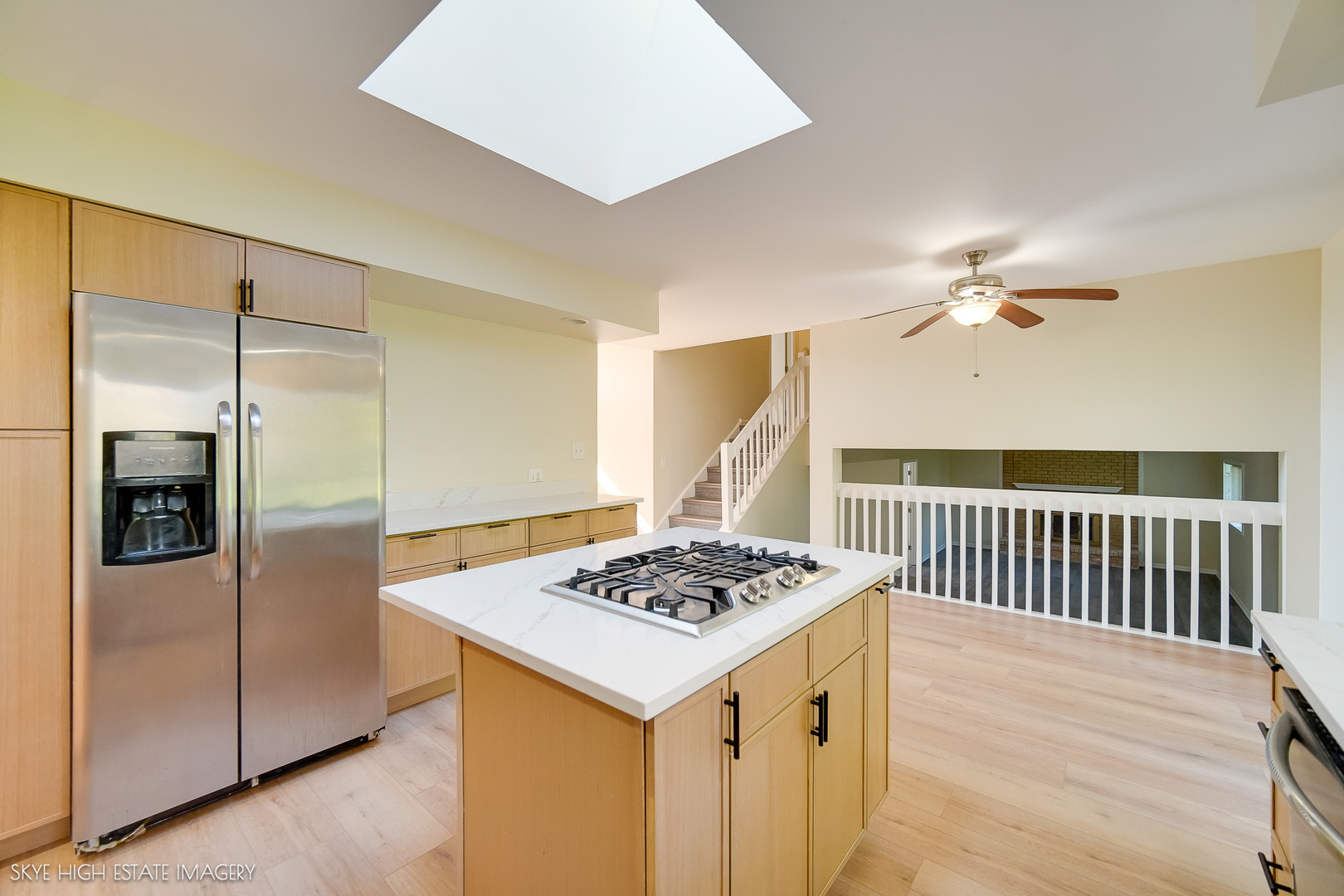 24615 Mulberry Lane Crete, IL 60417 - Photo 7 of 21 a view of kitchen island with stainless steel appliances kitchen island granite countertop furniture and a refrigerator