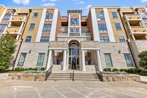 front view of a brick building