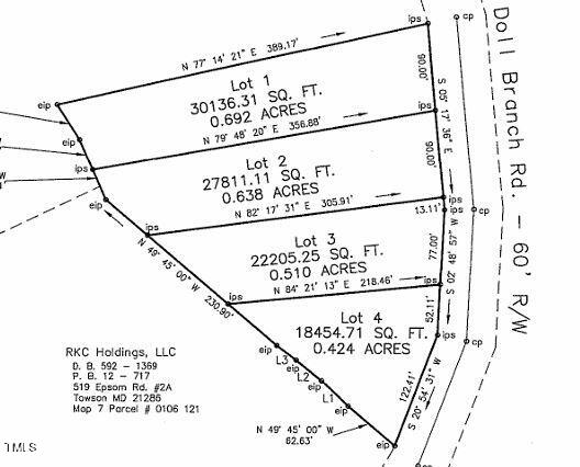 Lot 2 Doll Branch Road Milton, NC 27305 - Photo 3 of 9 Doll Branch Survey Image