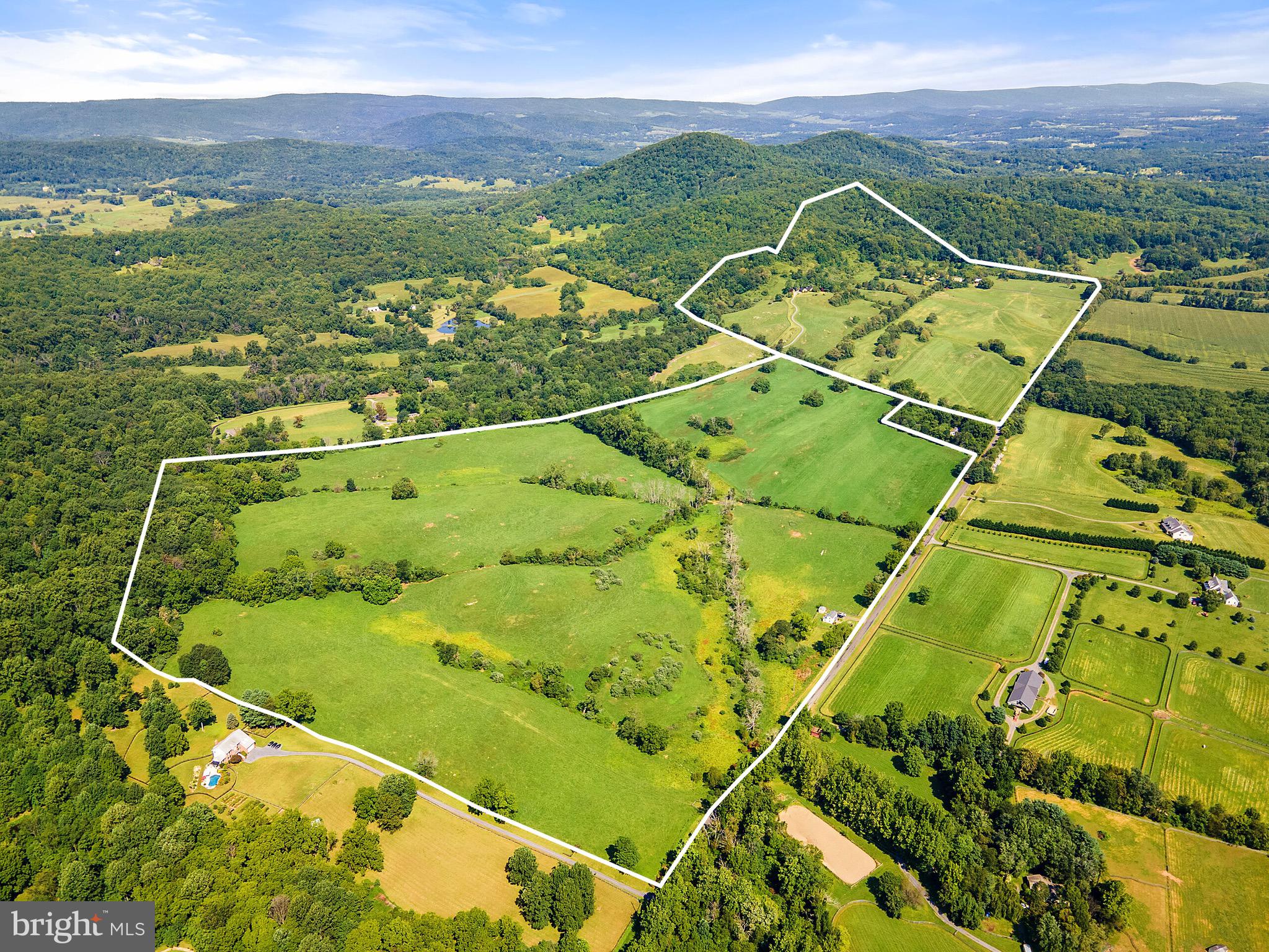 10342 Moreland Road Delaplane, VA 20144 - Photo 36 of 59 Outline of the 2 parcels of Moreland Farm