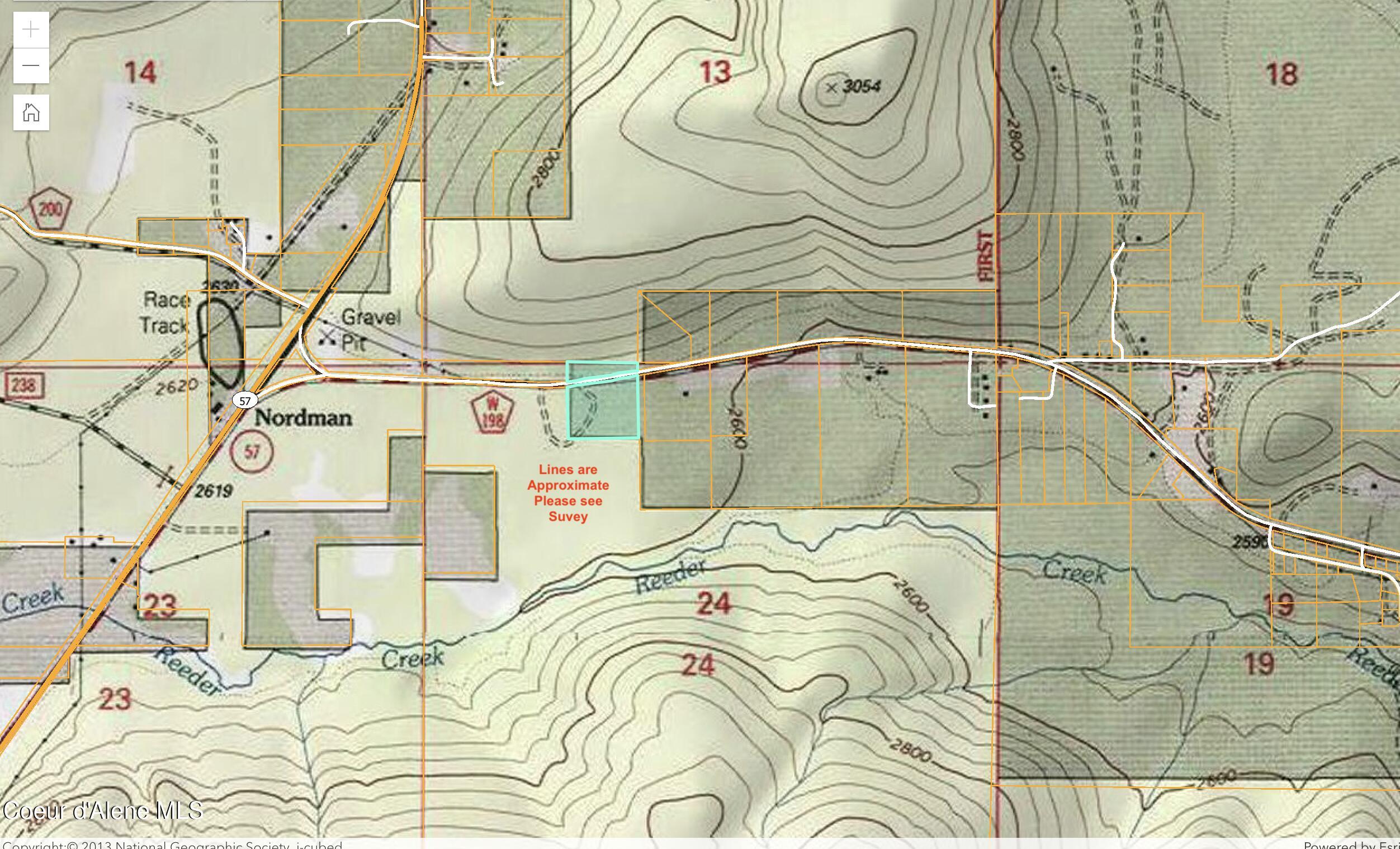 Lot 1 Reeder Bay Road Nordman, ID 83848 - Photo 26 of 26 Lot 1 Topo