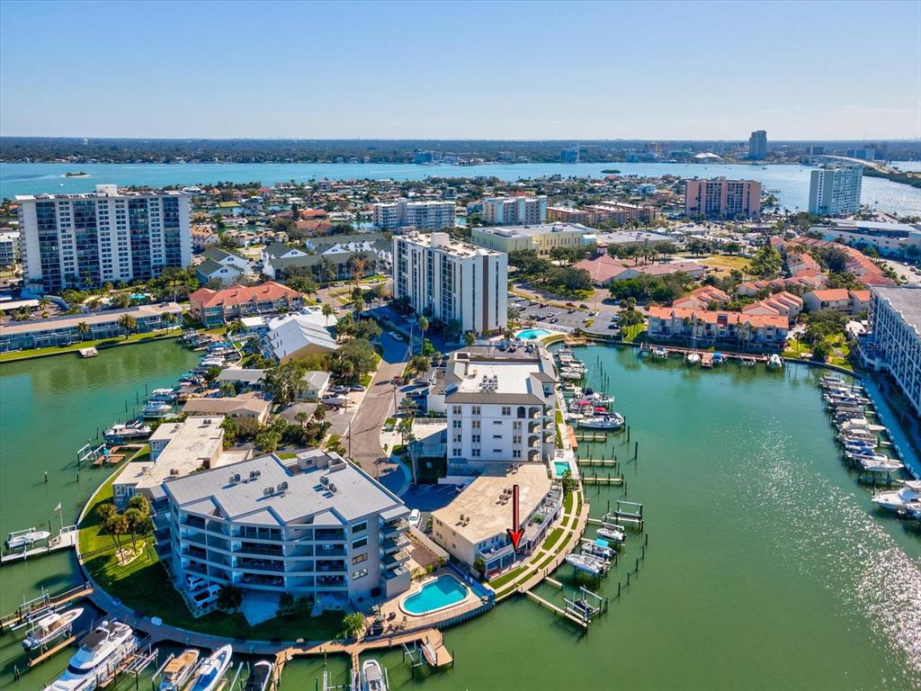 205 Dolphin Point, Unit 4 Clearwater Beach, FL 33767 - Photo 22 of 23 a view of a city with tall buildings