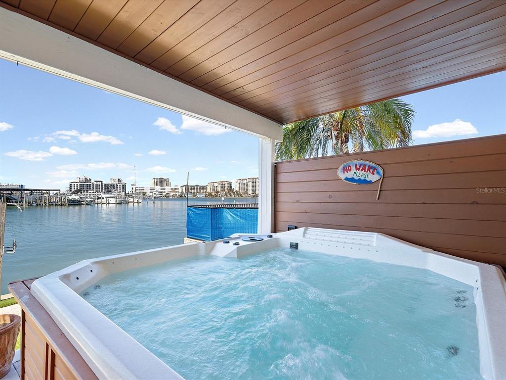 205 Dolphin Point, Unit 4 Clearwater Beach, FL 33767 - Photo 5 of 23 a view of a backyard and a lake view