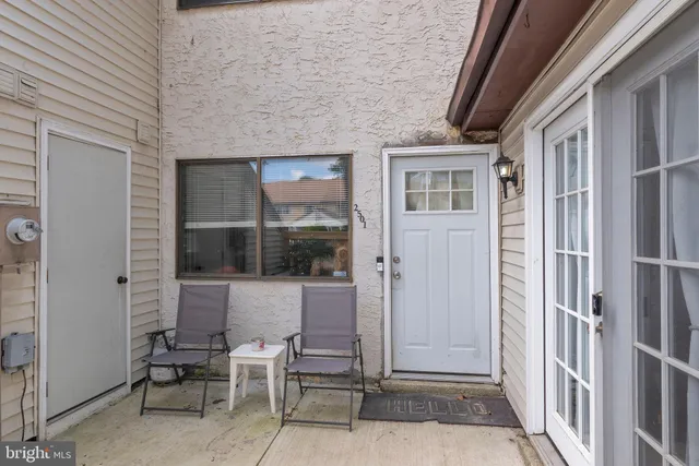 a view of outdoor space deck and kitchen